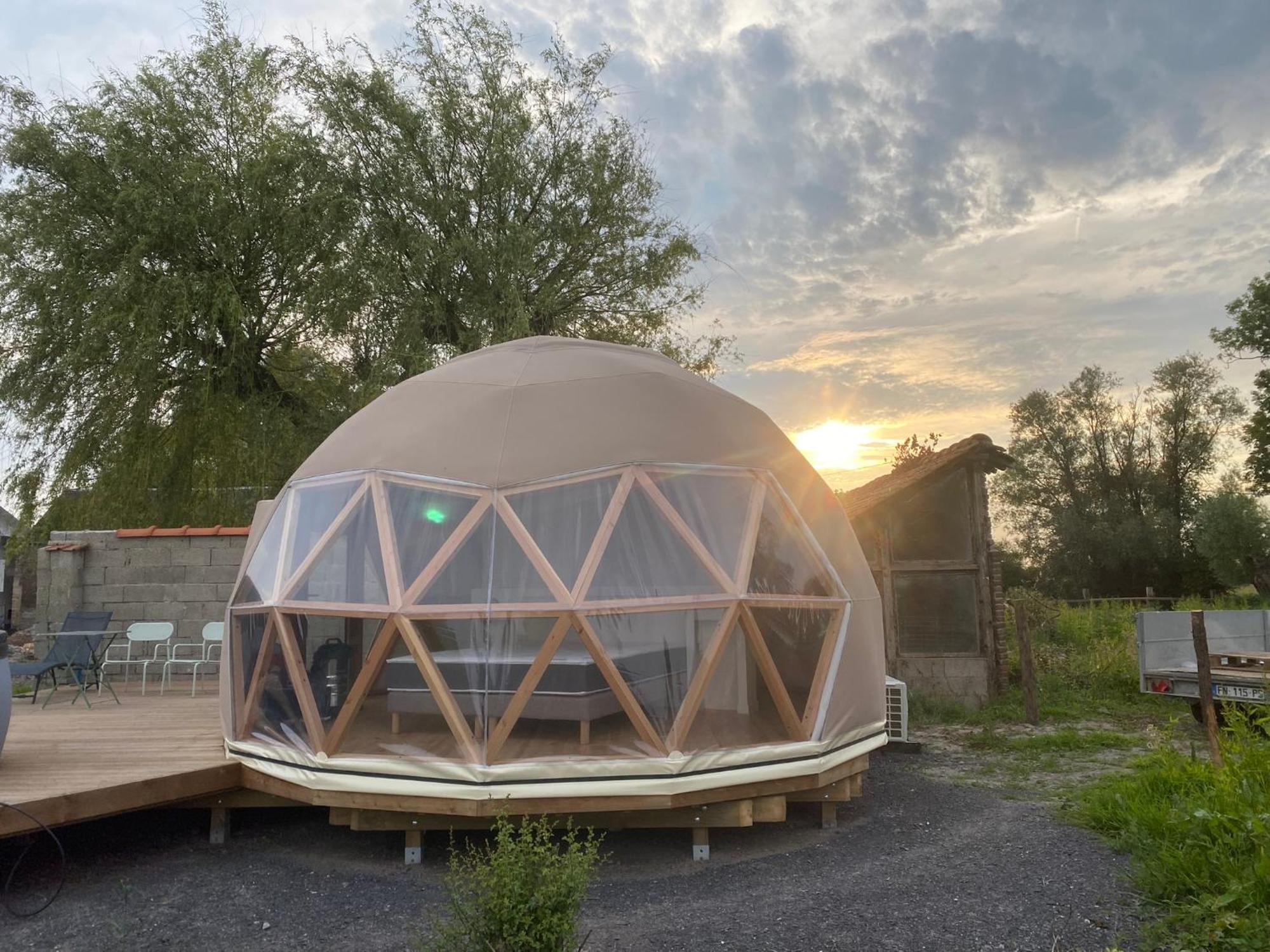 Dome Geodesique - Baie De Somme Otel Favières Dış mekan fotoğraf